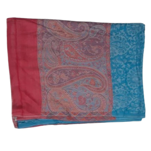 Pashmina Shawl - Large Size, Multicolor Hand-Woven Wool | Elegant Palla Border, Soft and Cozy for Winter Wear, Shrink Resistant, Perfect for Women
