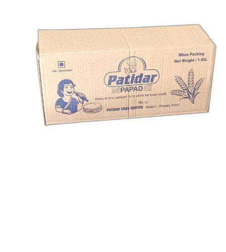 3 Ply Corrugated Box - Kraft Paper, Brown, Rectangular Shape | Durable, Eco-Friendly for Food Packaging