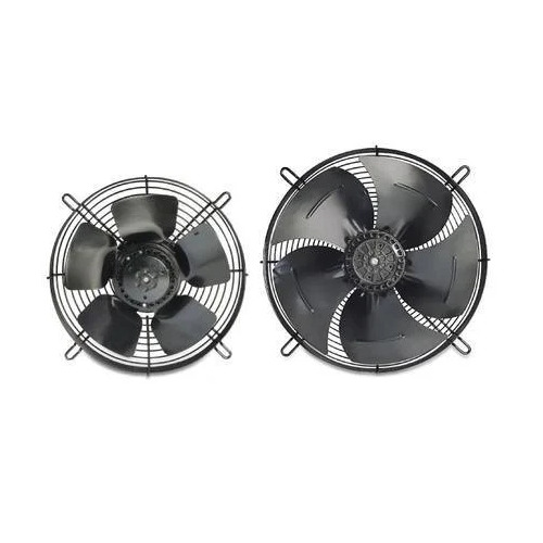 4D-200 Axial Evaporator Cooling Fan - Metal Material, 230 Volt Voltage, Black Color | High Airflow, Energy-Efficient, Wall-Mounted Design, Suitable for Heat Exchangers