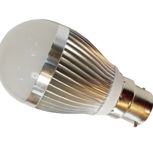 7w Aluminium Led Bulb - Type-b22, E27, Round Shape, Crystal White Light (3500-4100k), Multi Color | 7w & 9w Power Consumption, 220v Input Voltage