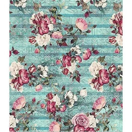 Cotton Digital Printed Fabric - 100% Cotton, Multi-Color | Washable, Shrink Resistant, Ideal for Textile Industry Applications