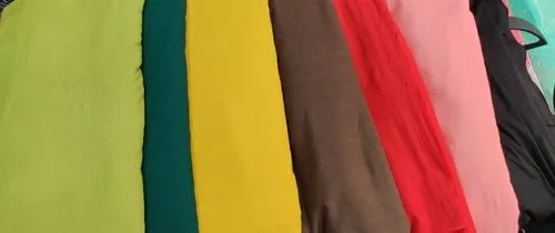 Cotton Slub Dyed Fabric - 100% Cotton, Multi-Color | Washable, Shrink Resistant, Plain Fabric Style for Textile Industry Applications