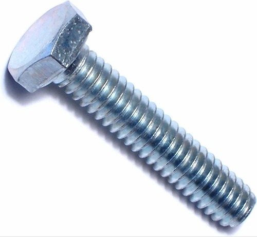 Fastener Nut Bolt - Mild Steel, Standard Size, Silver Color, Round Head Type | Rust Resistant, Polished Finish, Industrial Application