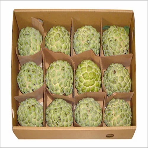 Custard Apple - A Grade Quality, 5 Kg Carton Packaging | Non Imported, Round Shape, Green Color, Common Cultivation Type