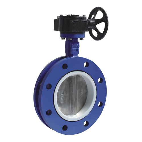 Industrial Butterfly Valve - Color: Black