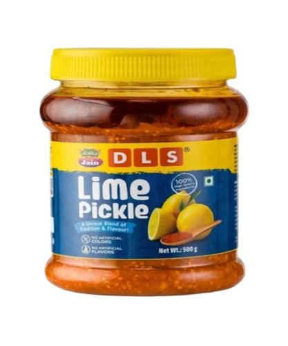 Spicy Lime Pickle - Tasty & Sour Flavor, Preserved in Oil for 10 Months | Ideal for Home and Hotel Use, Perfectly Cut Pieces