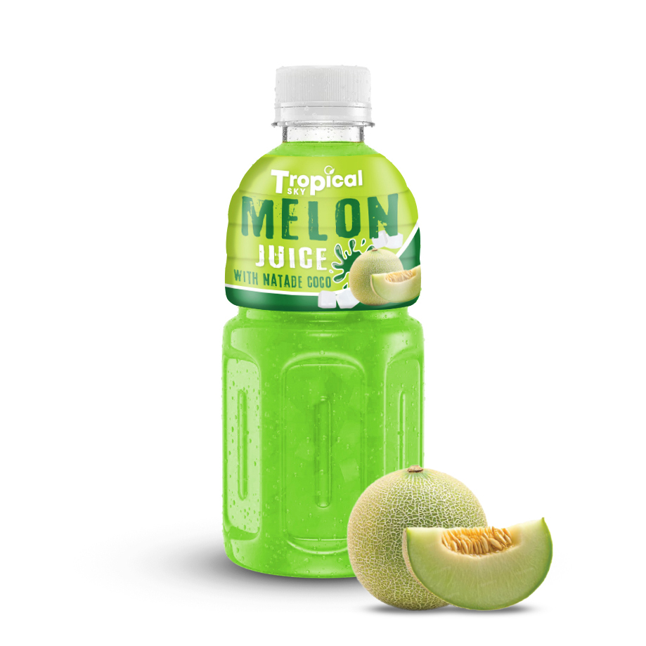 Nata De Coco Mix Nfc Melon Juice Drinks 320Ml