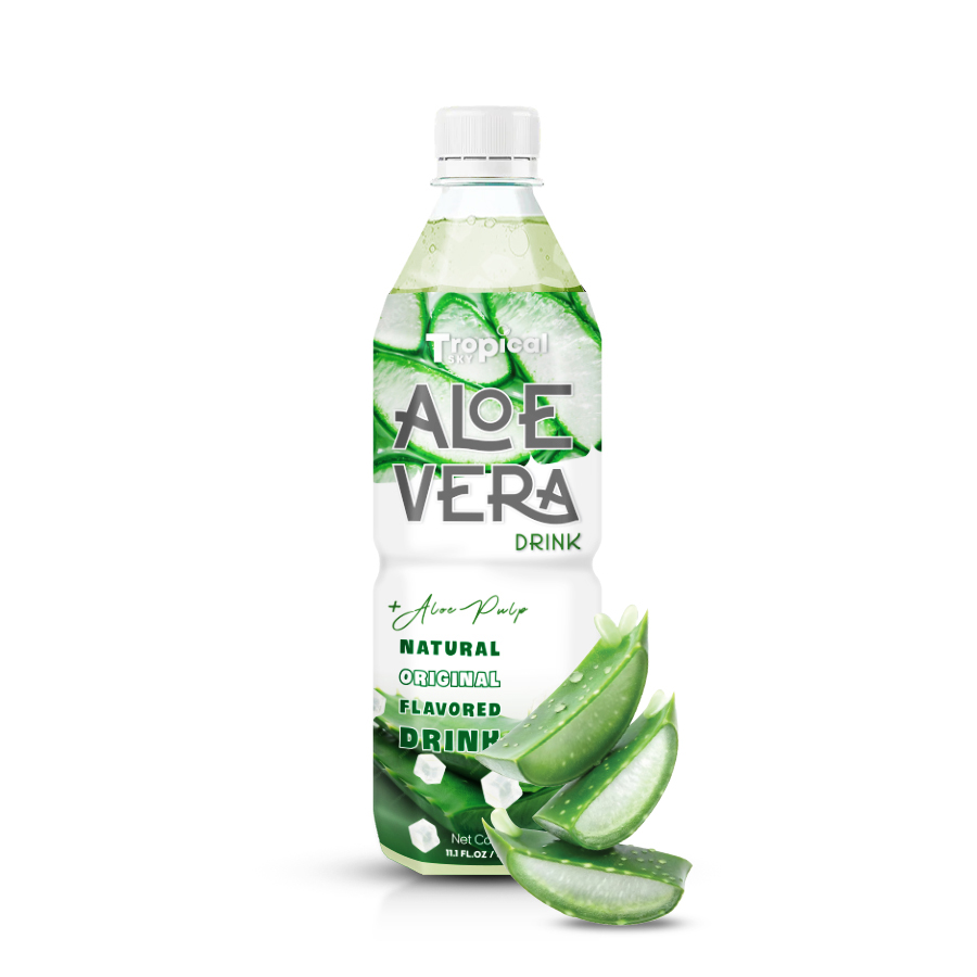 Natural Aloe Vera Juice With Pulp Drink 500Ml - Grade: Herbal