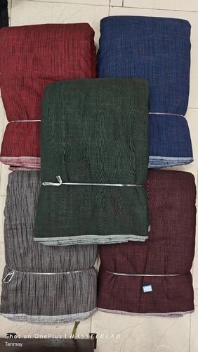 Natural Cotton Fabric - 100% Cotton, Various Colors, Plain Style | Washable, Shrink-Resistant, Ideal for Summer Applications in Textile Industry