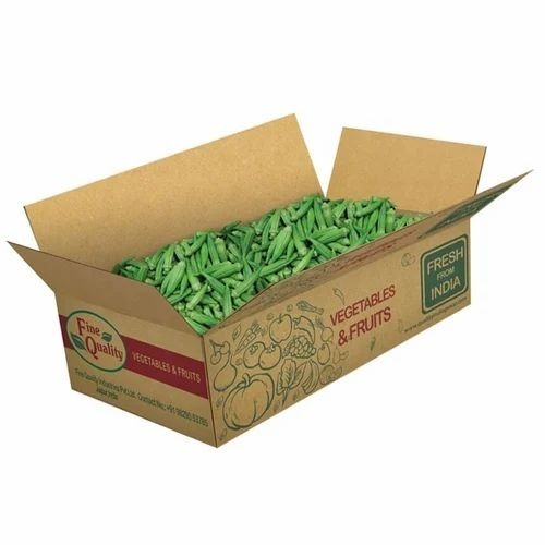 Okra - Organic A Grade Dark Green 5 Kg Carton | Common Shape Cooked Style