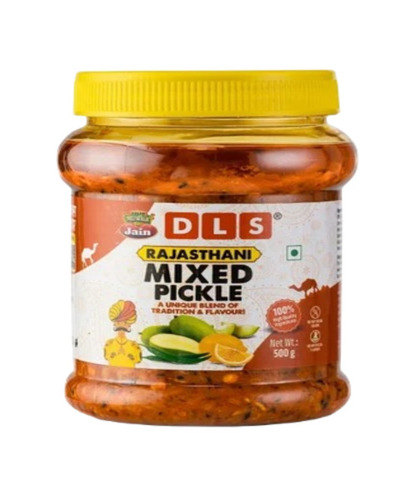 Rajasthani Mixed Pickle - Spicy Flavor, 10 Months Shelf Life | Tasty, Salty, Sour, and Oil-Preserved Mixed Pickle Pieces