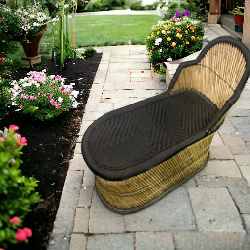 Rattan Cane Sun Lounger