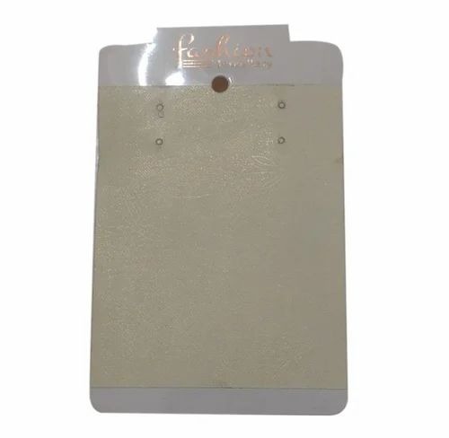 Rectangular Pvc Earring Card