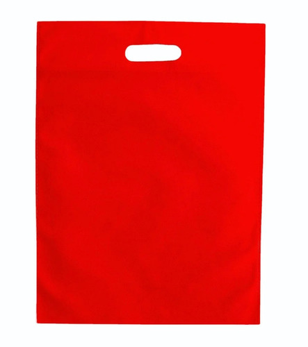 Red D Cut Non Woven Bag