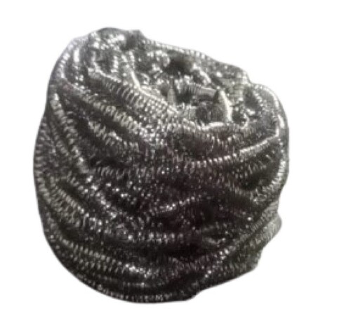 12g Stainless Steel Scrubber - 12g Weight, Silver Color | Easy to Use, Tested for Crack Resistance, Ideal for Utensils Cleaning