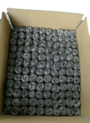 430 Grade Stainless Steel Scrubber - Silver Color, Size Ideal for Utensils Cleaning | Rust Resistance, Crack Resistance, Quality Tested