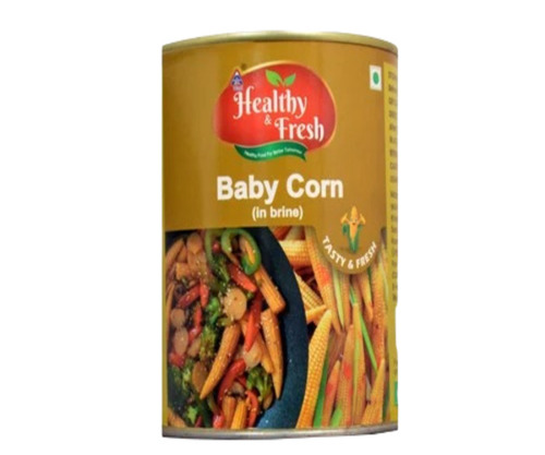 Canned Baby Corn - Solid Form, 12-Month Shelf Life | Ingredients: Baby Corn, Ideal for Cooking and Meal Preparation