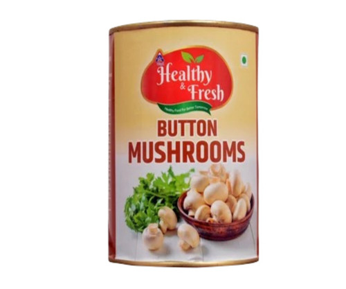 Canned Mushrooms - Solid Mushroom Slices, Chopped for Easy Use | 24-Month Shelf Life, Ideal for Cooking and Culinary Applications