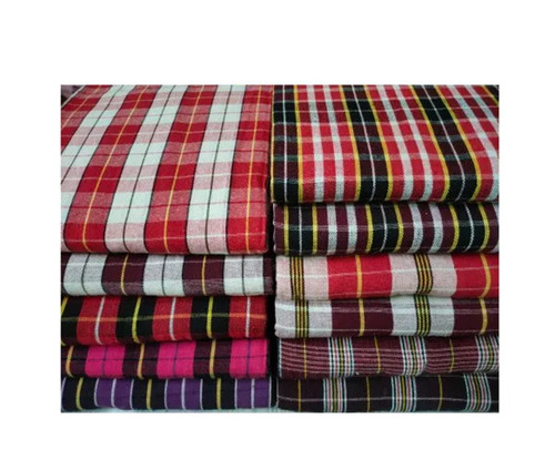 Chokki Dhani Cotton Bed Sheet - Full Size, Checked Pattern | 100% Breathable Cotton, Fade & Wrinkle Resistant, Machine Washable