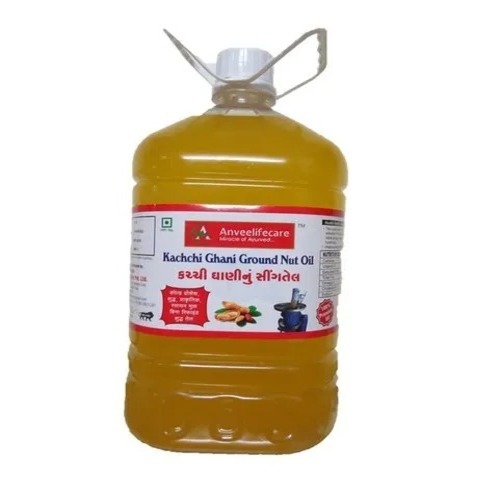 Cold Pressed Groundnut Oil - 1 Litre | Organic Cooking Ingredient, Grade A, 12 Months Shelf Life, Cold Pressed Processing