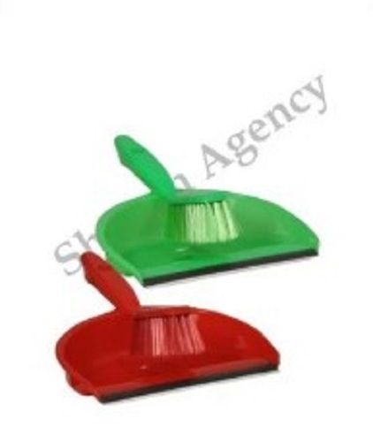 Dust Pan With Brush - Plastic Material, Various Sizes Available, Various Colors Available | Easy to Use, Plain Pattern, Quality Tested