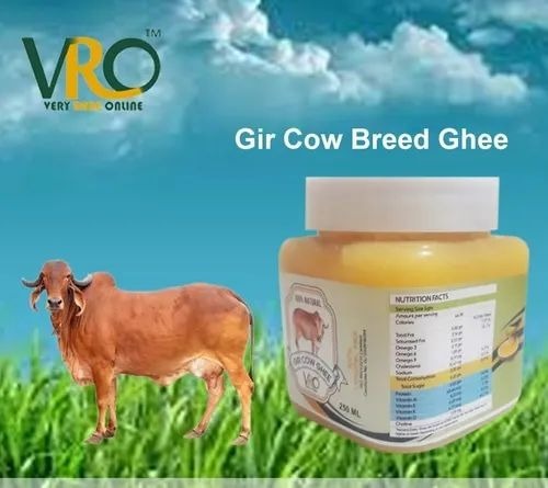Gir Cow A2 Ghee - 100% Organic, Available in 250gm, 500gm, 1kg | Rich in Vitamin A, D, K for Healthy Living, Ideal for All Age Groups
