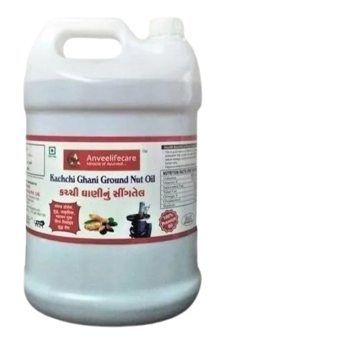 Groundnut Oil - 1 Litre Cold Pressed Organic Cooking Ingredient | Grade A, 12 Month Shelf Life