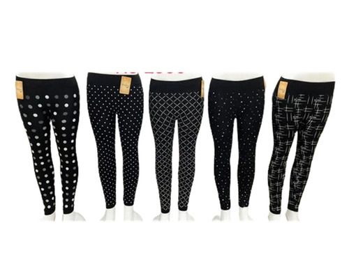 Ladies Legging - Mid Waist Slim Fit, 4-Way Stretch, Ankle Length | Anti-Wrinkle, Breathable, Quick Dry, Washable, Printed, Available in Various Colors