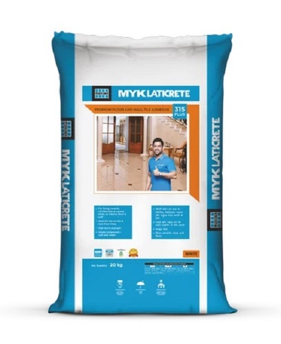 LATICRETE 315 Plus Premium Tile Adhesive - 20 Kg Bag, White Powder Form with 20 Minutes Open Time and 55-60 sq.ft Coverage
