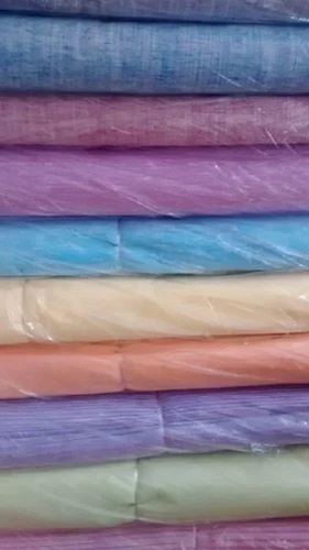 Multicolor Cotton Fabric - 100% Cotton, Washable & Shrink Resistant | Ideal for Textile Industry, Plain Style for Summers