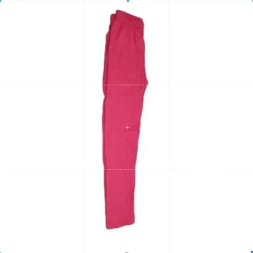 Pink Legging - Cotton, Customized Size, Mid Waist, Ankle Length | 4-Way Stretch, Breathable, Quick Dry, Anti-Wrinkle, Elastic Band