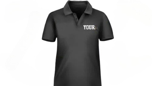 Cotton Polo T-Shirts - Light Weight, Breathable, Available in Customized Sizes | Very Good Quality, 100% Purity, Standard Design, Short Sleeves, Black Color