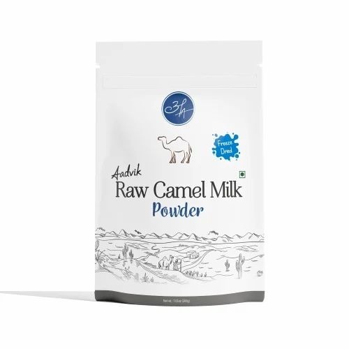 Raw Camel Milk Powder - 200g Packet White Color 105 Calories Suitable for All Ages 9 Months Shelf Life