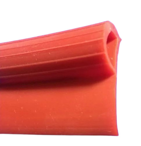 Silicone Profile Gasket - 3 Millimeter Thick, Dark Pink Color, High Pressure Resistance, 50 Shore A Hardness, Durable and Fine Finished Quality