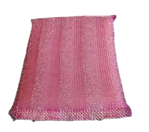 Sponge Scrubber Pad - Plastic Material, Pink Color | Soft Touch, Quality Tested, Ideal for Utensils Cleaning