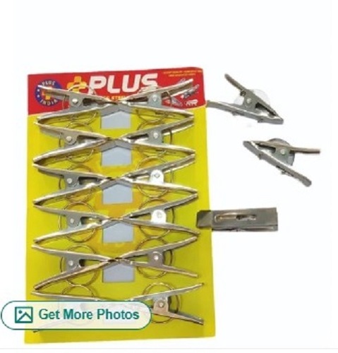 Ss Cloth Clips - Stainless Steel, Customize Size, Silver Color | Rust Resistance, Timely Delivery, Quality Tested for Durability