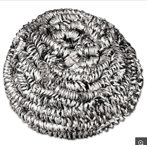 Stainless Steel Scrubber - Silver SS, Crack Resistant | Rust Resistant, Tested Quality Parameters, Ideal for Utensils Cleaning