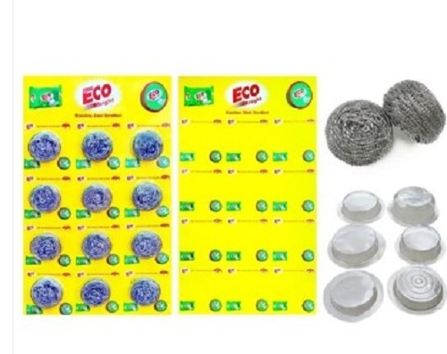 Stainless Steel Scrubber - Stainless Steel, Silver Color | Crack Resistant, Utensils Cleaning Tool, Tested Quality Parameters