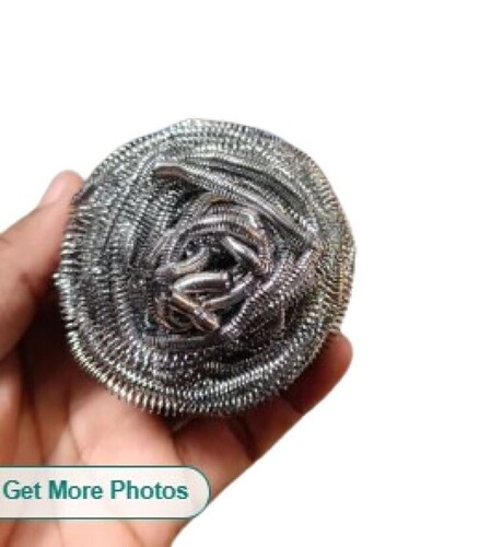 Stainless Steel Scrubber - Stainless Steel, Silver Color | Rust Resistant, Crack Resistant, Tested for Quality, Ideal for Utensils Cleaning