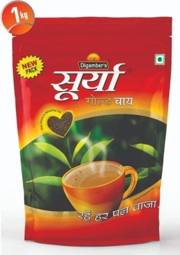 Surya Gold Red Tea - 1 Kg Granules, Organic A Grade Dried Tea, Plain Variety, Red Color