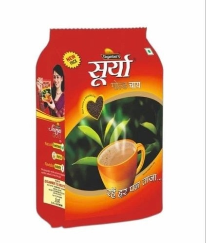 250g Surya Gold Plain Tea - Black Powder, Organic Tea, Grade A | Black Tea Variety, 250 g Weight, Ideal for Tea Lovers