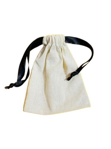 Cotton Drawstring Bag - 4x4 Size, Natural Color | Printed Design, Good Quality Cotton Fabric