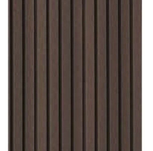 Exterior WPC Wall Panels - 5mm Thick 3D Design, Brown Finish for Versatile Exterior Use