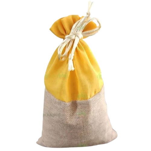 Jute Cotton Potli Bag