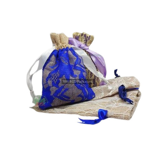 Multicolor Fancy Jute Potli Bag