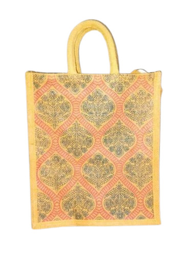 Printed Jute Handbag