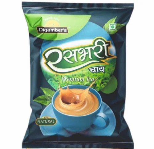 Rasbhari Tea - 250 g Packet, Black Dried Leaf, Organic Tea, Grade A, Plain Variety | Surya Gold Brand by Digamber Industries