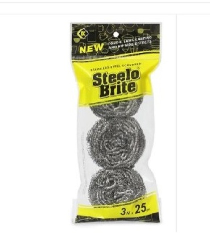 Utensils Cleaning Stainless Steel Scrubber - Stainless Steel Material, Silver Color | Crack Resistance for Enhanced Durability and Reliability