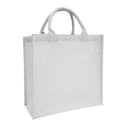 White Plain Jute Bag