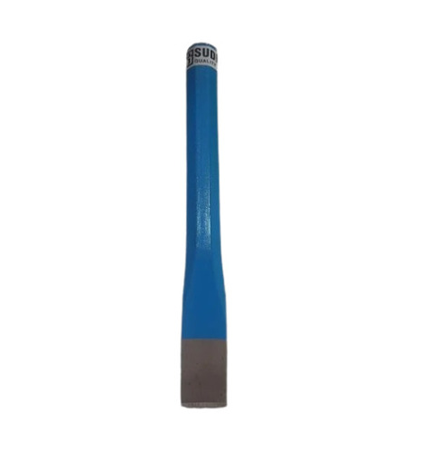 6 Inch Carbon Steel Cold Flat Chisel - Carbon Steel, 6 Inch Length, Blue and Silver Colors | Durable, Comfortable Handle, Hardened Edge for Efficient Metal, Stone, and Concrete Shaping